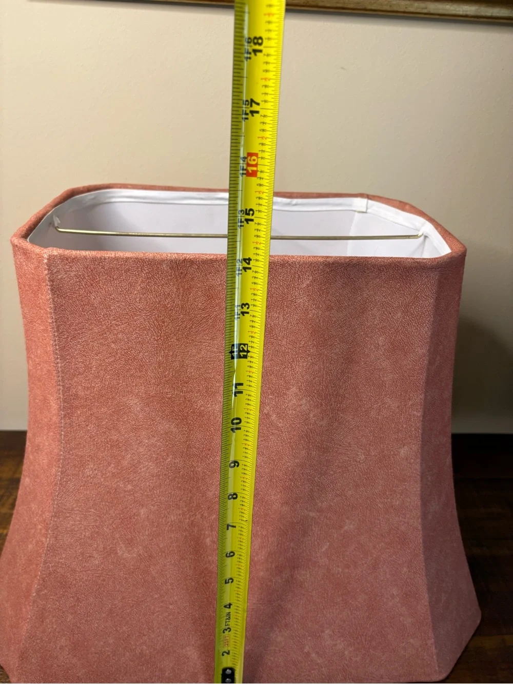 Beautiful Suede Square/ Bell Shape Lamp Shade - Picture 7 of 11